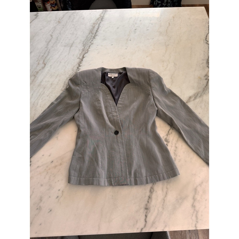Rare Vintage Giorgio Armani Le Collezioni Women's blazer Sz  46/12 Made In Italy